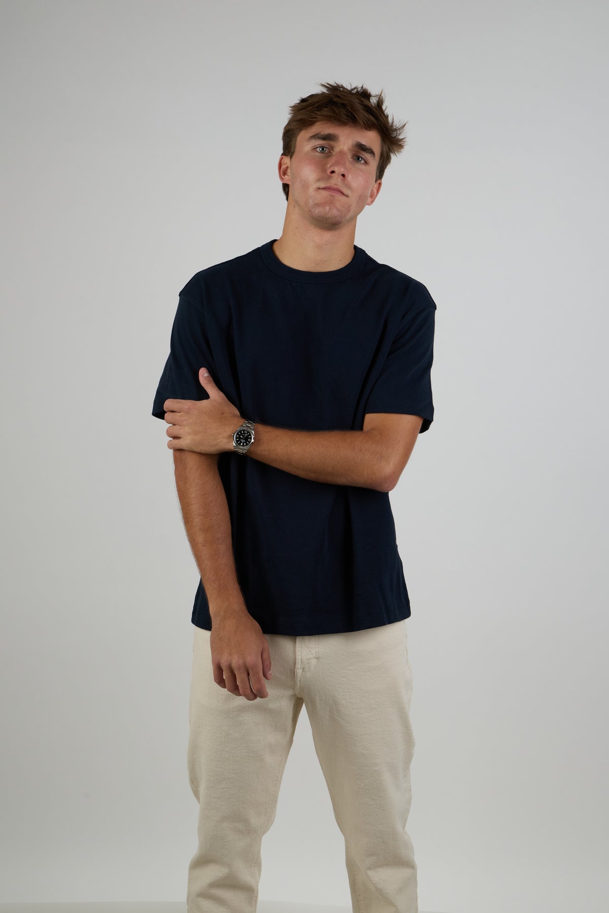 Heavyweight Organic Cotton T-Shirt - Navy