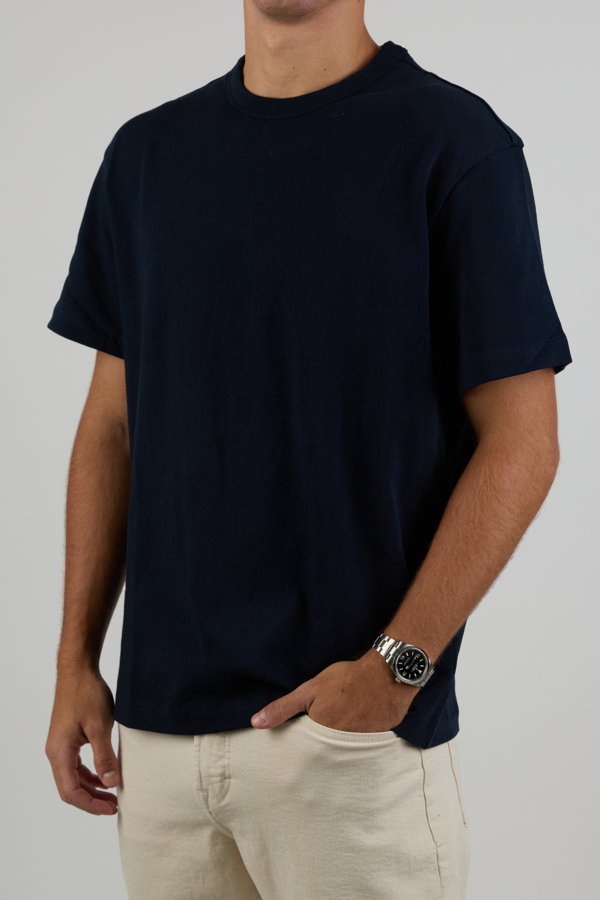 Heavyweight Organic Cotton T-Shirt - Navy